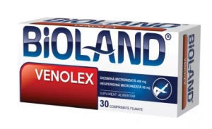 Bioland Venolex, 30 comprimate filmate, Biofarm