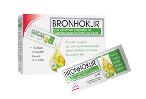 BRONHOKLIR SIROP TUSE PRODUCTIVA * 15 PLICURI/ 5 ML