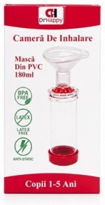 CAMERA DE INHALARE MASCA COPII 1-5 ANI * 180 ML DR.HAPPY
