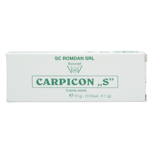 CARPICON S CREMA SOLIDA 10 G * 10 SUPOZITOARE