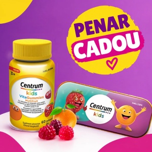 CENTRUM KIDS VITAGUMMIES MULTIFRUCT * 60 JELEURI + PENAR CADOU