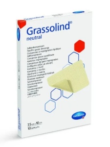 COMPRESE GRASSOLIND 7,5/10CM * 10 BUC 499313