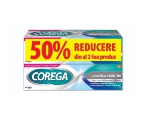 COREGA PASTA ADEZIVA ULTRA FIXARE NEUTRO * 40 G 1+1 REDUCERE 50% LA AL DOILEA PRODUS