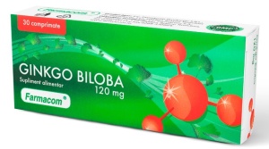 GINKGO BILOBA 120 MG * 30 COMPRIMATE FARMACOM