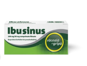 Ibusinus raceala si gripa, 200 mg/30 mg, 20 comprimate, Labormed