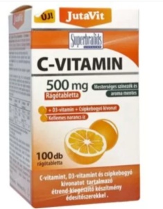 JUTAVIT VIT C 500 MG+VITAMINA D3+EXTRACT DE MACESE * 100 TABLETE