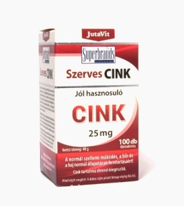 JUTAVIT ZINC ORGANIC 25 MG * 100 TABLETE