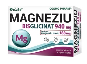 MAGNEZIU BISGLYCINAT 940 MG * 30 CAPSULE, COSMO PHARM