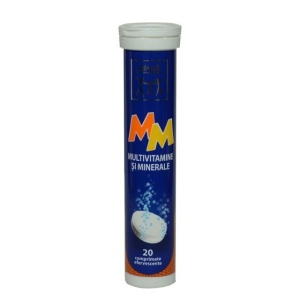 MULTIVITAMINE SI MINERALE * 20 COMPRIMATE EFERVESCENTE, ZDROVIT