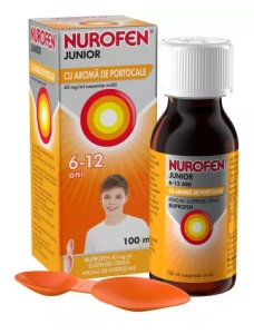 NUROFEN JUNIOR SUSPENSIE ORALA 200MG/5ML * 100 ML PORTOCALE RECKITT
