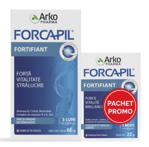 PACHET ARK FORCAPIL FORTIFIANT * 180 CAPSULE + ARK FORCAPIL * 60 CAPSULE 4055
