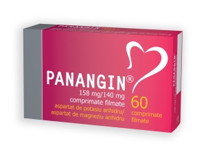 PANANGIN 158 MG/140 MG* 60 COMPRIMATE FILMATE, GEDEON RICHTER