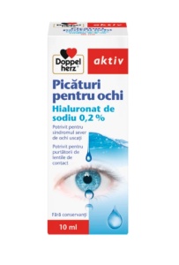 PICATURI PENTRU OCHI AKTIV HIALURONAT DE SODIU 0.2% * 10 ML, DOPPELHERZ
