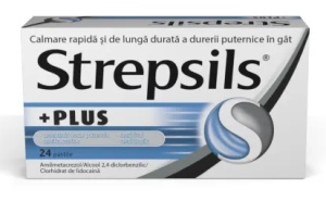 STREPSILS PLUS * 24 COMPRIMATE RECKITT