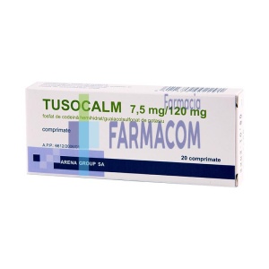 Tusocalm, 7,5 mg /120 mg, 20 comprimate, Arena