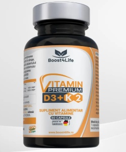 VITAMIN D3+K2 PREMIUM 2000 UI * 60 CAPSULE MOI, BOOST4LIFE