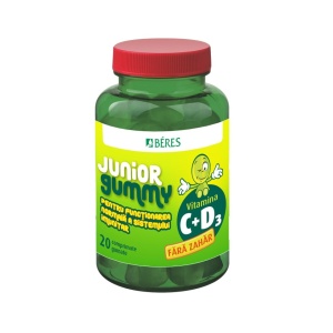 VITAMINA C+ D3 JUNIOR GUMMY * 20 COMPRIMATE GUMATE BERES