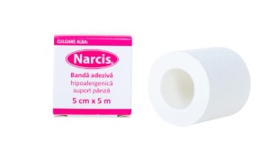 BANDA ADEZIVA NARCIS PE SUPORT TEXTIL 5 CM / 5 M * 1 BUC