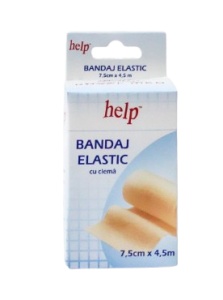 BANDAJ ELASTIC CU CLEMA HELP 7.5CM*4.5M