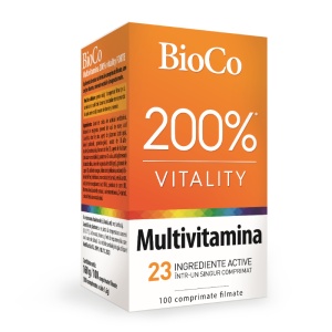 BIOCO MULTIVITAMINA 200% VITALITY FORTE * 100 COMPRIMATE FILMATE