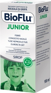 Bioflu Junior Sirop, 100 ml, Biofarm