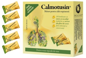 Calmotusin dropsuri cu miere si eucalipt, 20 bucati, Dacia Plant