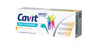 CAVIT ADULTI MULTIVITAMINE AROMA VANILINA * 20 COMPRIMATE MASTICABILE