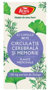 Circulatie cerebrala si memorie N172, 63 capsule Fares