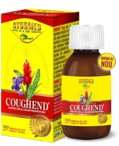 Coughend sirop cu zahar, 100 ml, Ayurmed