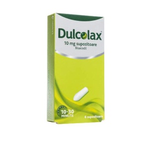 Dulcolax supozitoare, 10 mg, 6 bucati, Sanofi