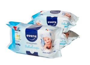 EVERA SERVETELE UMEDE INGRIJIRE BEBELUSI MAXIPACK * 120 BUC