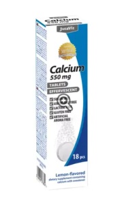 JUTAVIT CALCIU 550 MG * 18 TABLETE EFERVESCENTE CU GUST DE LAMAIE