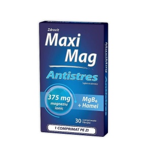 MaxiMag Antistres 375 mg, 30 comprimate, Zdrovit
