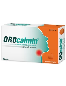 OROCALMIN CU AROMA DE PORTOCALE SI MIERE 3 MG * 20 COMPRIMATE, ZENTIVA