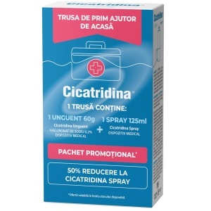 PACHET CICATRIDINA UNGUENT * 60 G+ 50% REDUCERE LA CICATRIDINA SPRAY * 125 ML 5225