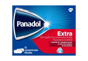 PANADOL EXTRA 500 MG/65 MG * 12 COMPRIMATE FILMATE