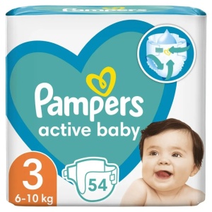 SCUTECE COPII PAMPERS 6-10 KG * 54 BUC