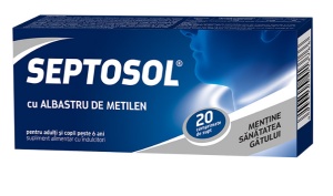 Septosol cu albastru de metilen, 20 comprimate, Biofarm