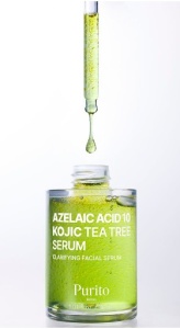SER FATA PETE SI IMPERFECTIUNI AZELAIC ACID 10 KOJIC TEA TREE * 30 ML PURITO 3980 - Img 2