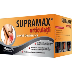 SUPRAMAX ARTICULATII AROMA PIERSICA, 30 PLICURI, ZDROVIT