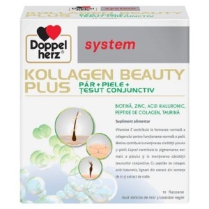 SYSTEM KOLLAGEN BEAUTY PLUS * 10 FLACOANE DOPPELHERZ