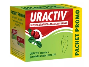 URACTIV * 21 CAPSULE + SERVETELE UMEDE CADOU