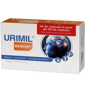 URIMIL MEMORY * 45 CAPSULE LA PRET DE 30 DE CAPSULE, NATURPHARMA
