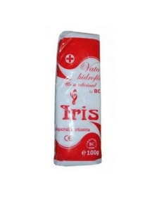 VATA HIDROFILA IRIS TIP BC * 100 G