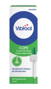 Vibrocil 2,5/ 0,25mg/ml picaturi nazale 15ml