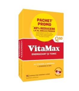 VITAMAX Q10 * 15 CAPSULE MOI 1+1 40% PACHET PROMO