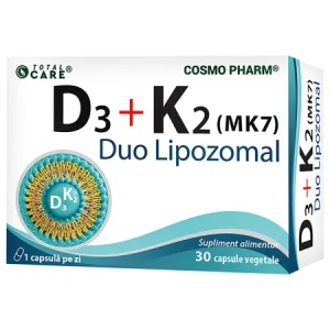 VITAMINA D3+K2 MK-7 LIPOZOMAL * 30 CAPSULE COSMOPHARM