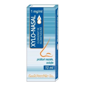 Xylo Nasal picaturi, 1 mg/ml, 10 ml, Rompharm