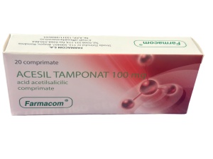 ACESIL TAMPONAT 100 MG * 20 COMPRIMATE FARMACOM