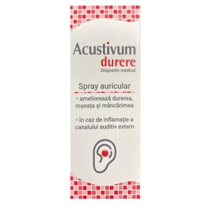 Acustivum Durere spray auricular, 20 ml, Zdrovit